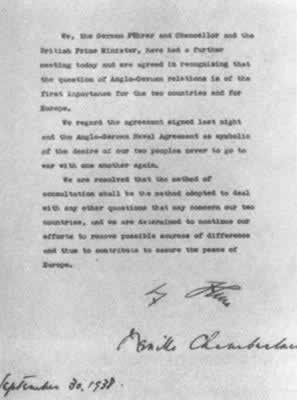出卖捷克的慕尼黑协定签署(TodayOnHistory.com)