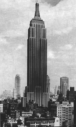 世界上最高的建筑纽约帝国大厦剪彩(todayonhistory.com)